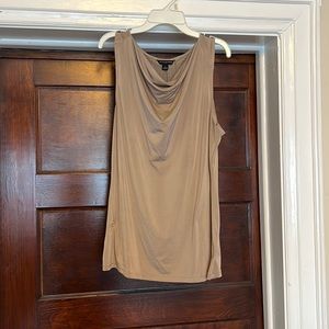 Tan Sleeveless Work Top